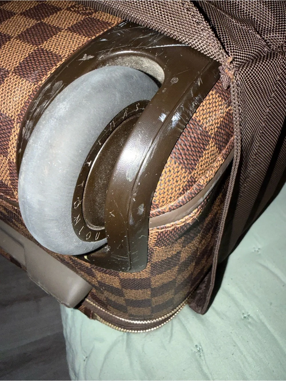 LOUIS VUITTON Pegase 55 Business Luggage Damier Ebene Travel Bag Brown